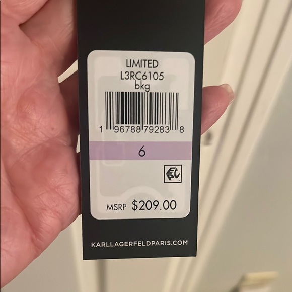 Karl Lagerfeld Black Geometric Blazer - Picture 2 of 3